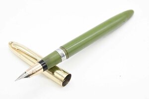 SHEAFFER シェーファー 万年筆 スノーケル式 14Kペン先 ゴールドxオリーブ 20793792