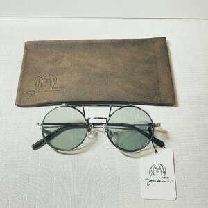 【1円から】【新品未使用】ジョンレノン John Lennon JL-547-2 跳ね上げ式 眼鏡フレーム サングラス 丸メガネ　アンティーク