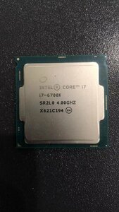 CPU インテル Intel Core I7-6700K プロセッサー 中古 動作未確認 ジャンク品 - A142