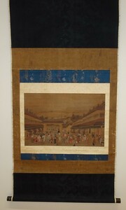 rarebookkyoto　ｋ131絵資料　作者不詳/　吉原之圖江戸町一丁目　鑑定書付き　絹本設色　1820年頃作　魯山人　橋本雅邦　上野美大　画家