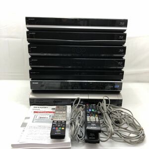 1円【ジャンク】SHARP DVD ブルーレイディスクレコーダー 7台セット BD-HDW63 BV-AC82 BD-NS520 BD-S520 BD-W515 等【訳アリ】T012688