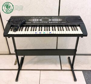 2405602325　 ▽ ALESIS アレシス melody61 電子ピアノ キーボード 楽器 音楽 マイク付き スタンド 中古 現状品 ジャンク