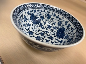 皿　鉢　小鉢　小皿　唐草　高峰　15ｃｍ　中古品　中皿　ボウル　和食器　陶磁器