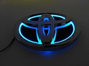 ★新品★トヨタ 5D LEDエンブレム 交換式 120ｍｍ×84ｍｍ ブルー