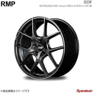 RMP/025F WRX STI VAB 2017/6～ アルミホイール 4本セット【18×8J 5-114.3 INSET42 セミグロスガンメタ＋リムエッジDC＋ロゴマシニング】