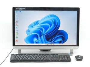 WEBカメラ/中古/WIN11/新品SSD512/8GB/フルHD21型/4世代i7/TOSHIBA　D614/54LB一体型 　MSoffice2021搭載　HDMI/USB3.0