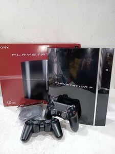 SONY ソニー PLAYSTATION3 プレイステーション Blu-ray Disc コントローラー 2個セット付 ワイヤレス ジャンク品 動作未確認 ゲーム機 