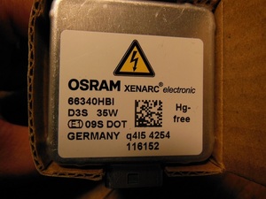 ＤＳ３　VW純正HIDバルブ　66340HBI　ＤＳ３ 　３５Ｗ　ＯＳＲＡＭ レンジローバー イヴォーク