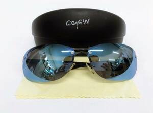 アゲイン AGAIN サングラス AG36-2 ハードケース付き ファッション オシャレ メガネ 眼鏡 ブルー系 薄型レンズ