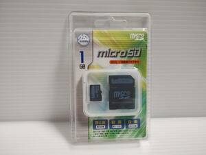 未使用品・未開封品　microSDカード　LeBiMo 1GB　変換アダプター付き　メモリーカード　マイクロSDカード