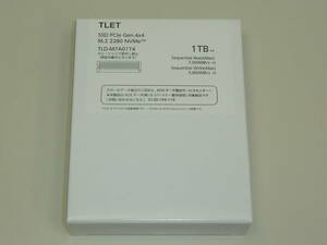 ① 新品 東芝エルイートレーディング TLD-M7A01T4 TLET M.2 2280 NVMe 1TB　SSD