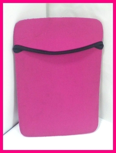 送料無料★7インチタブレット・収納ケース　ピンク　厚みとクッション性のあるポリウレタン　携帯/持ち運び保護用袋　　