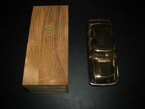 トヨタ　トヨペットコロナ シガレットケース　真鍮製桐箱入り　中古美品