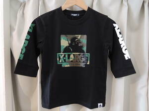  X-LARGE エクストララージ XLARGE Kids 迷彩柄 OG７分ソデ Tシャツ 黒 130サイズ 最新人気商品 送料込　 値下げしました！