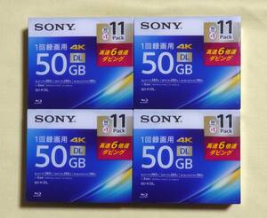 ■新品 SONY ブルーレイディスク 録画用 6倍速 BD-R DL 50GB 44枚