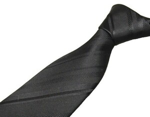 西陣織　フォーマルネクタイ　黒　ストライプ　シルク100％　日本製