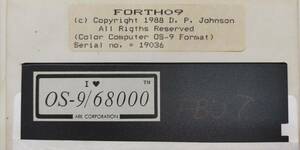 ◆《OS-9》FORTH09/68000　D.P.Johnson(ARC)［3］