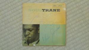 希少■ジョン・コルトレーン John Coltrane Elvin Jones McCoy Tyner 直筆サイン入りレコード Soultrane■