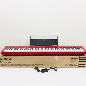 ●カシオ PX-S1100 電子ピアノPriviA CASIO レッド 88鍵盤 デジタルピアノ コンパクト スリムボディ B890