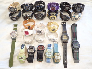 4251[T]CASIOカシオ/G-SHOCK/BABY-G/２７点/腕時計/ジャンク*GW-700BJ DW-9350 GW-7900 GA-110BGX-131 G-300SC