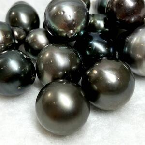 ［南洋黒蝶真珠16点おまとめ］A 重量約50.0g 約250ct 10.6-21.7mm珠 pearl パール ルース 裸石 宝石 ジュエリー jewelry DI0 ②S