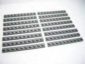 レゴ★未使用！新濃灰色の１×１０プレート１６点セット
