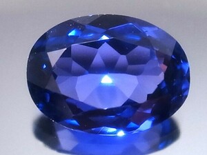 1.40ct 新品・タンザナイトカラー 合成人造宝石 ヤグセラミック ＹＡＧ（イットリウム・アルミニウム・ガーネット）