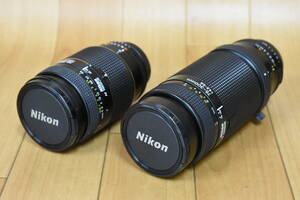 うぶ品　ニコン　カメラレンズ２個まとめて　Nikon　AF NIKKOR　75-300mm 1:4.5-5.6、35-70mm 1:2.8D　未確認 未整備品