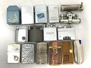 T04/056 Zippo DOUGLASS 他 喫煙グッズ ライター16点セット ガス オイル メンズダイヤモンドNo.0590 ビートランド ミクロネシア キャメル