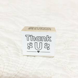 新品　ロゴタイプ　「Thank U」スタンプ