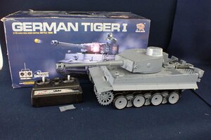 ★042502 作動未確認 HENG LONG GERMAN TIGER Ⅰ 1/16スケール BATTLE TANK ヘンロン SQS 戦車 ラジコン ジャンク ★