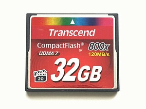 【現品限り】☆美品☆ CFカード 32GB 800x トランセンド Transcend コンパクトフラッシュ CompactFlash Card
