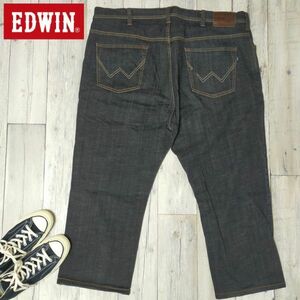 W46☆EDWIN エドウィン☆F404 ストレッチ ブラック デニム BIGSIZE S689