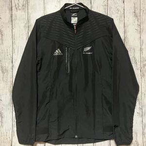 【adidas】アディダス ラグビー ニュージーランド代表 トレーニングジャケット Mサイズ (US・XS) オールブラックス ブラック 送料無料