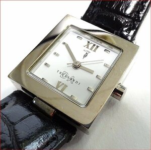 Bana8◆程度良◆TRUSSARDI トラサルディ レディース腕時計 スクエア TRD-6027