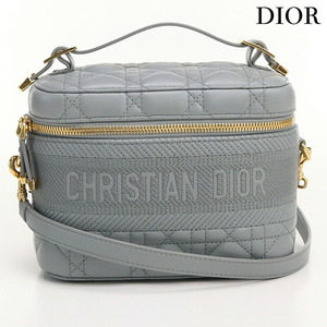 中古 クリスチャンディオール バニティバッグ レディース ブランド Christian Dior スモール ヴァニティ S5488UNTR_M41G グレー