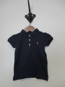 RALPHLAUREN ラルフローレン 紺半袖ポロシャツサイズ90（USED）62322