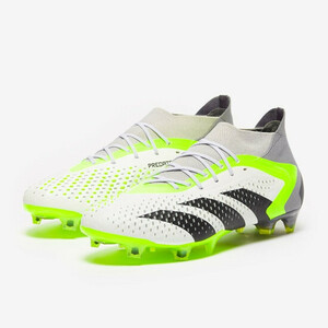 adidas PREDATOR ACCURACY.1 FG サッカースパイク GZ0035(フットウェアホワイト/コアブラック/ルシッドレモン)２５．５CM