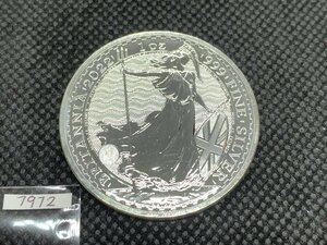 31.1グラム 2022年 (新品) イギリス「ブリタニア」純銀 1オンス 銀貨