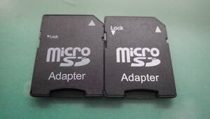 2枚セット SDカードアダプター microSD→SDへの変換アダプター SDアダプター マイクロSDアタプダー