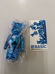 未開封 シリーズ23 BASIC B スモール BE@RBRICK ベアブリック メディコムトイ ベーシック MEDICOMTOY メタリック ブルー 2011 カードあり