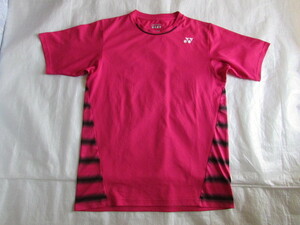 メンズ XOサイズ YONEX fratto コラボ 半袖 Tシャツ 使用少なめ きれい ジャケット マゼンタピンク系 182～188cm テニス バド フラット