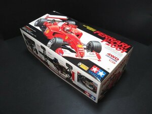 XB673◇タミヤ 1/10 電動RC フォーミュラ1 レーシングカー フェラーリ F2001 4WD F201 CHASSIS 箱付 / TAMIYA FERRARI / 未組立 / 現状渡し