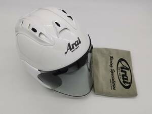 ARAI アライ SZ-RAM4 グラスホワイト GLASS WHITE ジェットヘルメット Mサイズ