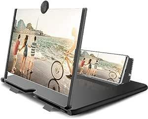 【9月発売NEWモデル】スクリーンアンプ 16インチ Sungale スマホ拡大鏡スタンド 5倍 3D 携帯 360°自由回転 ス