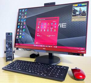 ☆NEC LAVIE Desk All-in-one PC-DA770GAR-KS/SSD 500GB/Win11 Pro/Office/Core i7-7500U/メモリ 16GB/Blu-ray/ Webカメラ（現状品）☆