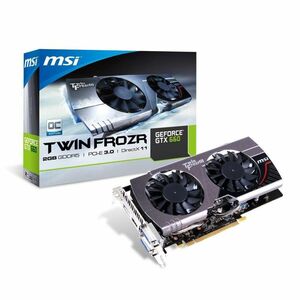 MSI社製 NVIDIA GeForce GTX660 GPU搭載ビデオカード N660GTX Twin Frozr III