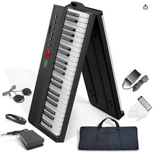  『送料無料』Longeye 電子ピアノ 88鍵盤 FOLD PRO II 折たみ可能！