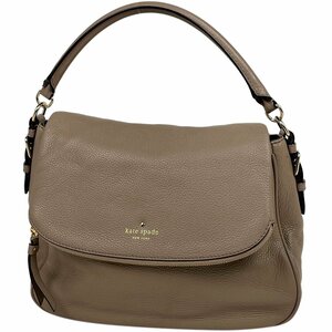 ケイトスペード Kate Spade ロゴ ハンドバッグ 2WAY ショルダーバッグ ハンドバッグ レザー グレージュ PXRU5154 レディース 【中古】