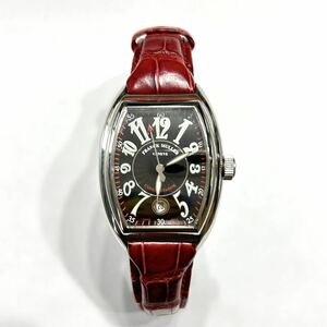 FRANCK MULLER/フランクミュラー GENEVE ワニ皮　赤バンド　コンキスタドール　腕時計　8005SC 